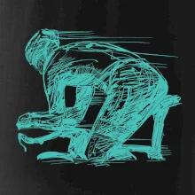 Silniční cyklista zadek