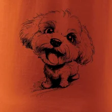 Černobílá karikatura Bišonek