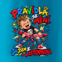 Pravidla se mění listopadový rebel s rozlomenou pastelkou
