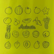 Frutarián ovoce ve čtverci