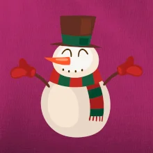 Vánoční sněhulák