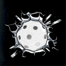 Florbal míč v triku