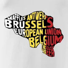 Mapy - názvy měst - Belgie