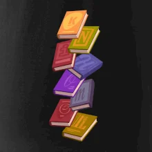 Knihomol letící knihy