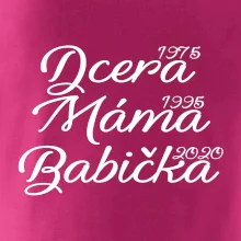 Dcera, máma, babička - vaše ročníky