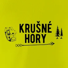 Krušné hory nápis