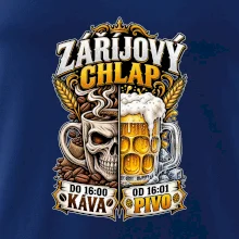 Záříjový chlap -  do 16 káva  od 16 pivo