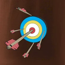 Šípy v barevném terči