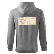 Mapa Báňské dráhy z Moravské Ostravy do Doubravy