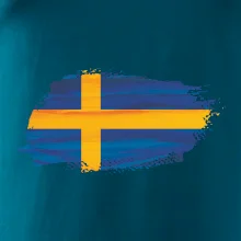 Švédská vlajka kreslená