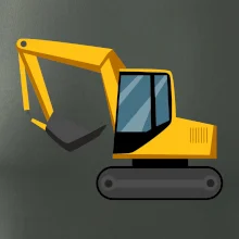 Bagr bez nápisu  z boku