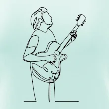 Kytarista jedním tahem