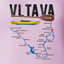Mapa řeky Vltavy