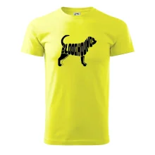 Bloodhound nápis v těle