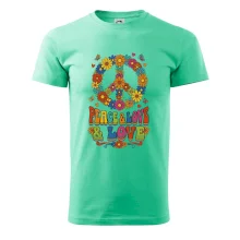 Peace and love - na výšku s květy