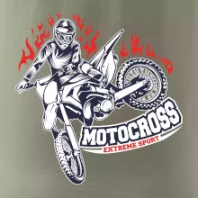 Motocross extreme sport fire