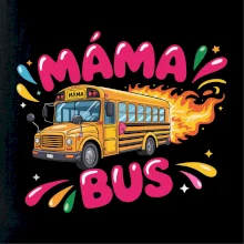 Máma bus - žlutý autobus