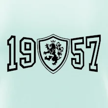 Narozeninový motiv - znak - 1957