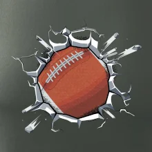 Americký fotbal míč v triku