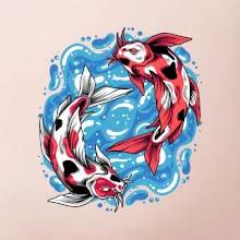 Yin & Yang Koi kapr - červený