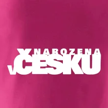 Nápis - Narozena v Česku