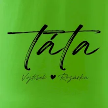 Triko táta psací se jmény dětí