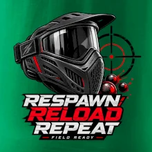 Paintballová maska respawn reload repeat