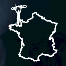 Cyklista / cyklistka nad Francií