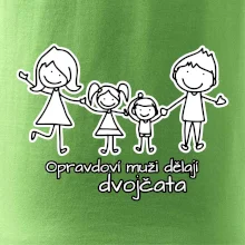 Opravdoví muži dělají dvojčata - holka kluk