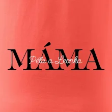 Máma - Tiskací nápis se jmény dětí