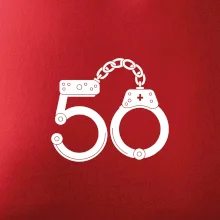 Narozeninové tričko pro policajta - pouta 50