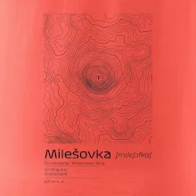 Milešovka - vrstevnice v obdélníku