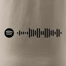 Spotify kód na prsu