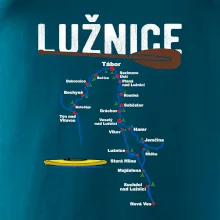 Mapa řeky Lužnice