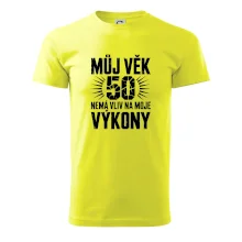 Můj věk nemá vliv na moje výkony