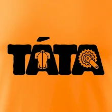 Táta nápis - cyklista