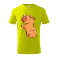 Kapybara s palcem nahoru