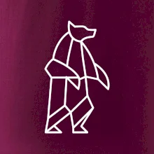 Geometrie lední medvěd stojící