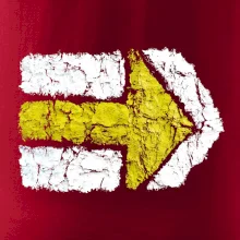 Párová turistická značka žlutá