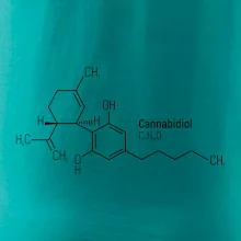 Molekulární struktura CBD (Canabidiol)