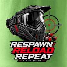 Paintballová maska respawn reload repeat