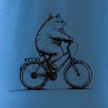 Tlustá kočka  na kole