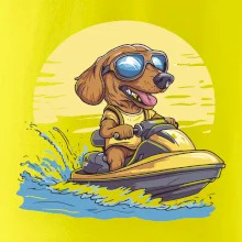 Jezevčík na vodním skútru