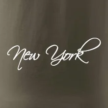 New York nápis psacím