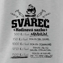Svářeč - hodinová sazba