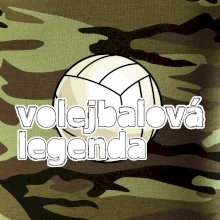 Volejbalová legenda - bílé písmo
