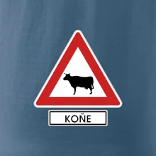 Dopravní značka - Pozor koně / kráva