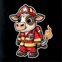 Malý hasič - kravička