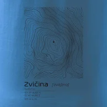Zvičina - vrstevnice v obdélníku