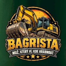 Bagrista muž který ví kde hrábnout